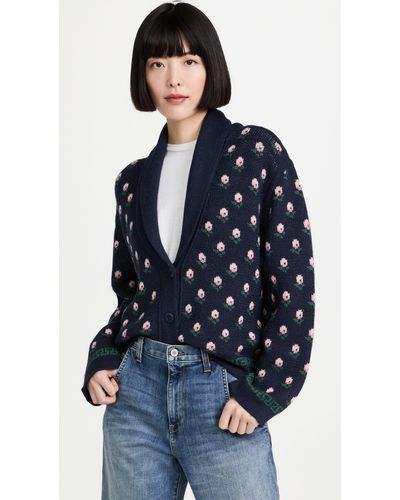 The Great The Bloom Lodge Cardigan - Blue
