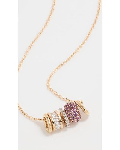 Adina Reyter 14k Bead Party New Amethyst Rager Necklace - White
