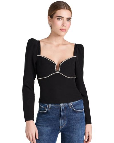 Astr Atr The Label Anabelle Top - Black