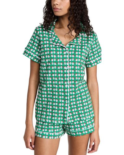 Ro's Garden Cora Shorts Pajama Set - Green