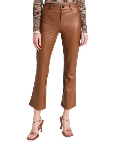 PAIGE Claudine Ankle Flare Jeans - Brown