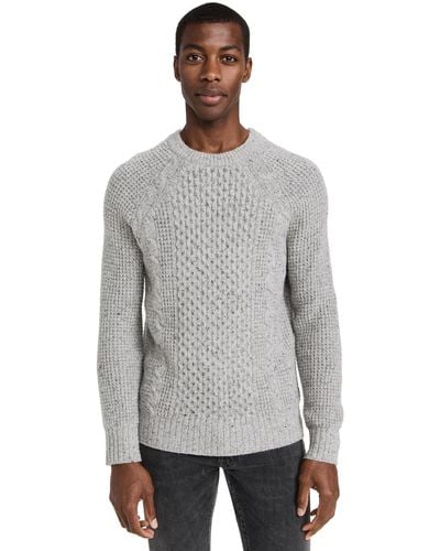 Madewell Cable Sweater - Gray