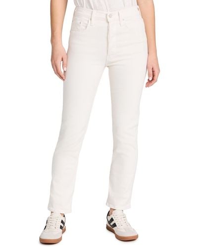 Mother The Tomcat Ankle Jeans - White