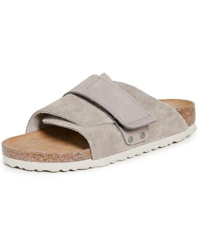 Birkenstock Kyoto Suede Sandals - Gray