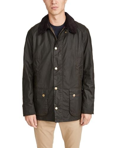Barbour Ahby Wax Jacket Oive X - Red