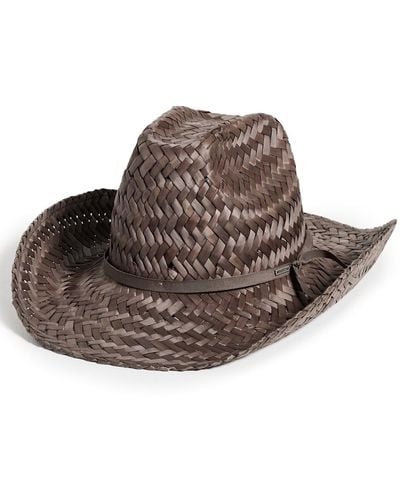 Brixton Houston Straw Cowboy Hat - Brown