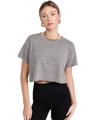 Year Of Ours Yos Cropped Tee - Gray