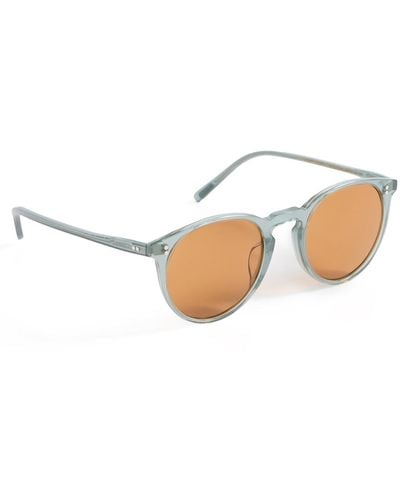 Oliver Peoples O'malley Sun Round Sunglasses - Black