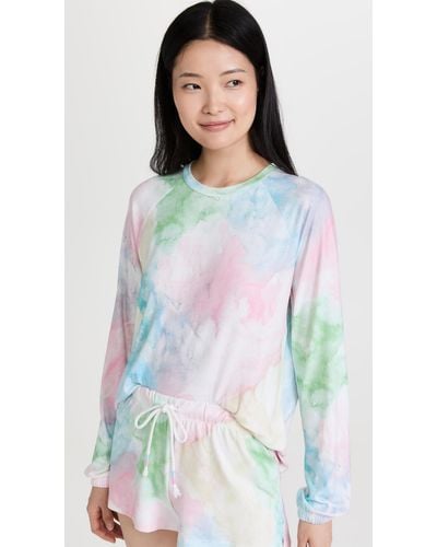 Pj Salvage Watercolor Expressions Sweatshirt - Multicolor