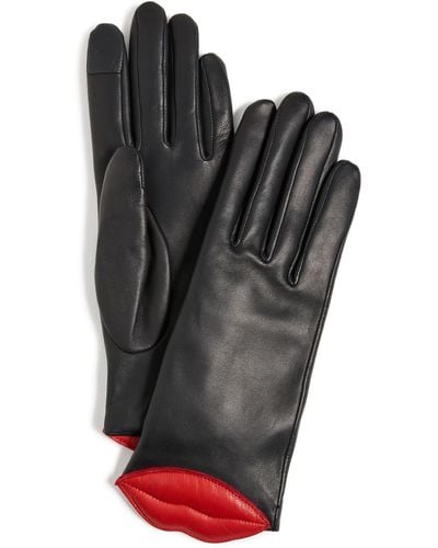 Agnelle Lip Glove Noir/red Lip - Black