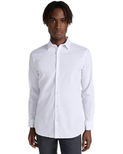 Club Monaco Cub Onaco Stretch Popin Dress Shirt - White