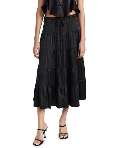 Lioness Ioness Keira Tiered Skirt - Black