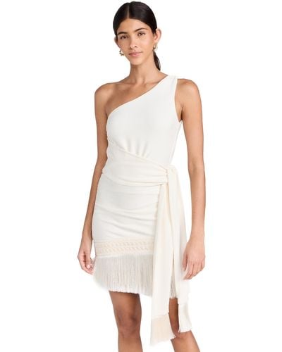 PATBO One Shoulder Mini Dress - White