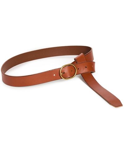 Madewell Adewell Extended Billet Belt Englih Addle - White