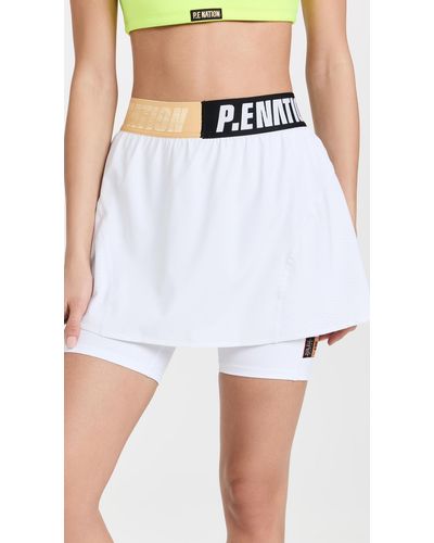 P.E Nation Backswing Skirt - White