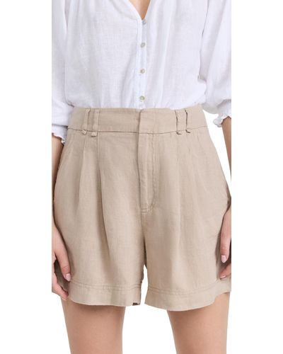Free People Chelsea Linen Shorts - Natural