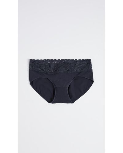 Rosie Pope Seamless Maternity Panties With Lace - Black