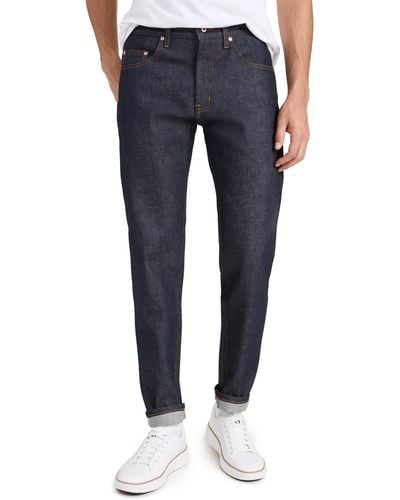 Naked & Famous Easy Guy Dirty Fade Selvedge Jeans - Blue
