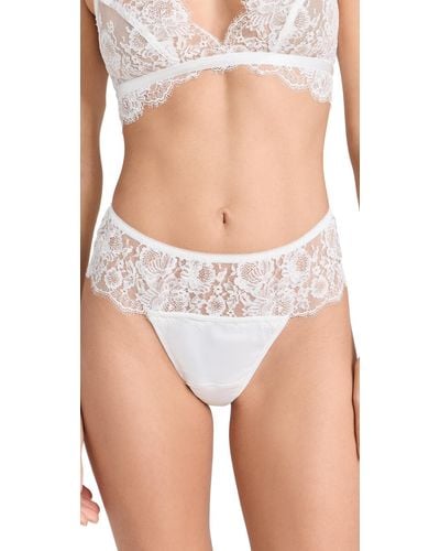 Hanky Panky Happiy Ever After Retro Thong Ight Ivory X - Blue