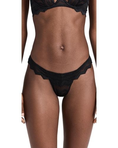 Coco De Mer Margot Brazilian Panties - Black
