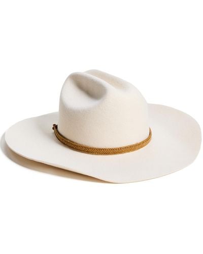 Lack of Color Ack Of Coor The Ridge Fet Hat - White