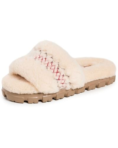 UGG Cozetta Curly Slippers - Natural