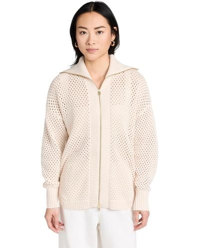 Varley Finn Longline Knit Jacket - Natural