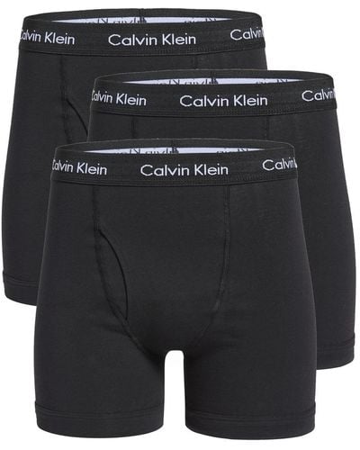 Calvin Klein Cotton Stretch 3-pack Boxer Briefs - Black