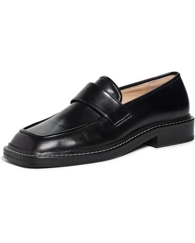 LOAFER IN BLACK MIX WHITE WOOL TWEED