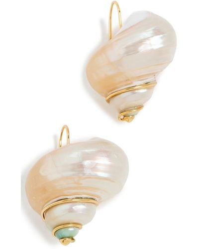 Madewell Shell Statement Earrings - White
