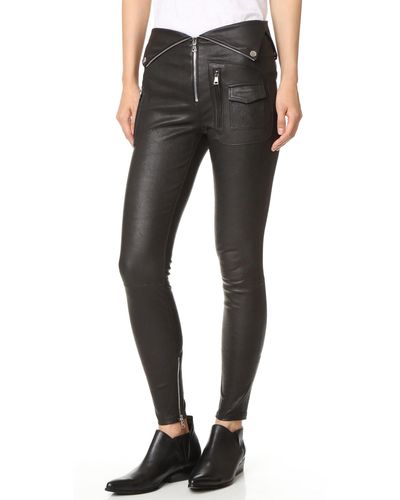 RTA Diavolina Leather Pants - Black