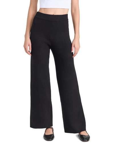 English Factory Engih Factory Knit Wide Pant Back - Black