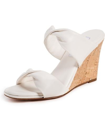 Aquazzura Twist Wedge 85mm Sandals - White