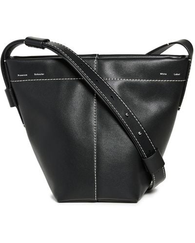 Proenza Schouler Barrow Leather Mini Bucket Bag - Black