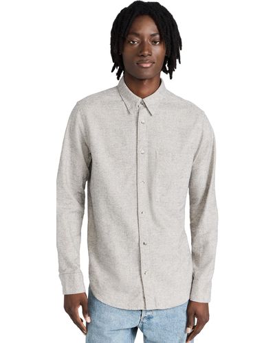 NN07 Cohen Flannel Shirt - Gray