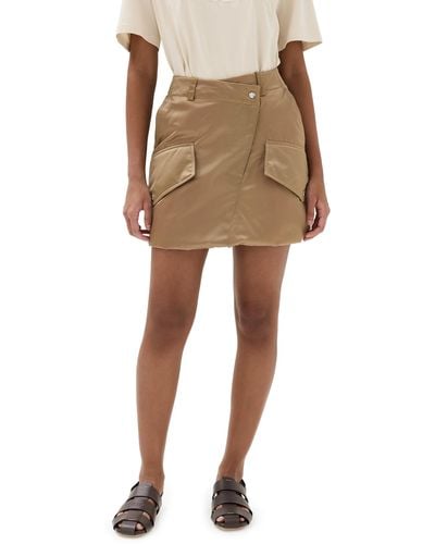 JW Anderson Padded Cargo Mini Skirt - Natural