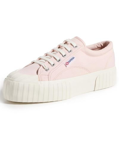 Superga 2631 Stripe Platform Sneakers 7 - Pink