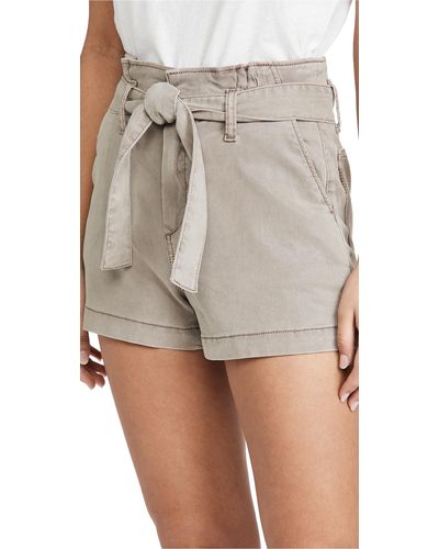 PAIGE Anessa Shorts With Pleated Waistband - Multicolour