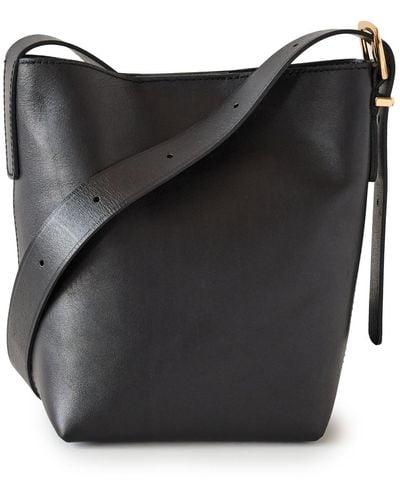 Madewell The Chain-strap Crossbody Bag In Leather - Black