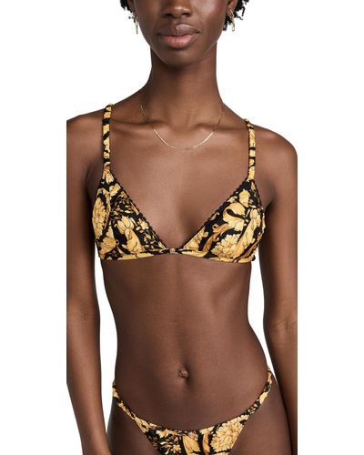 Versace Barocco All Over Bralette - Brown