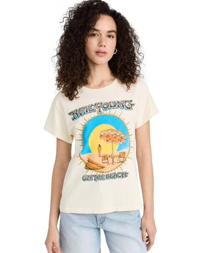 Daydreamer Daydreaer Nei Young On The Beach Tour Tee Tone Vintage - Multicolor