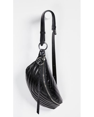 Rebecca Minkoff Edie Quilted Belt Bag - Black