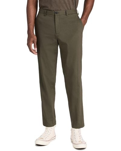 Theory Curtis Drawstring Pant In Good Linen - Green