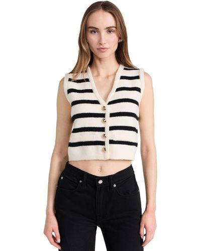 Line & Dot Ine & Dot Tui Top Ivory And Back - Black