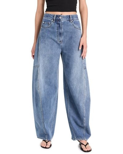 Tibi Classic Wash Denim Sid Jeans - Blue