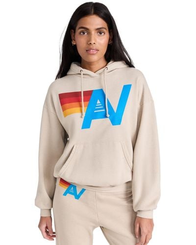 Aviator Nation Reaxed Puover Hoodie And - Blue