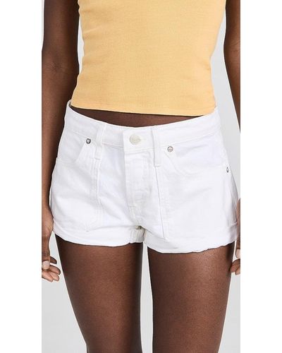 Free People Beginners Luck Slouch Shorts - White