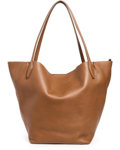 Madewell Soft Grain Large Shopper Tote - Brown