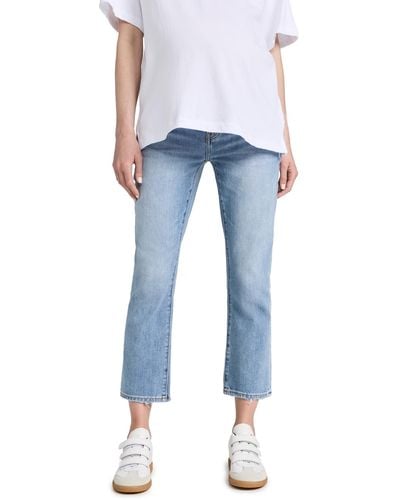 HATCH The Crop Maternity Jeans - Blue