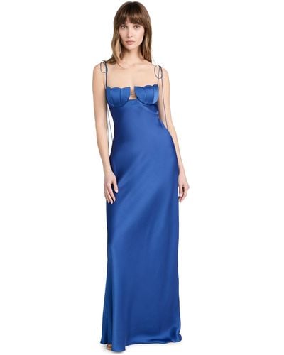 Anna October Tulip Maxi Dress - Blue